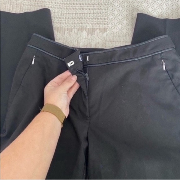 Women’s H&M Classic Black Crop Fit Slack Pants Size 8 - Picture 3 of 6